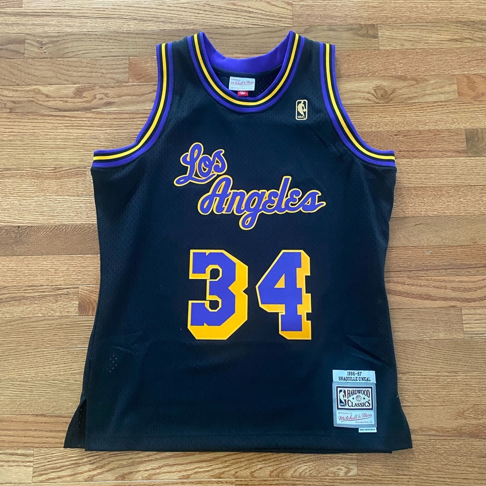 Mitchell & Ness Shaquille O'Neal Lakers NBA Reload 1996 Swingman Jersey